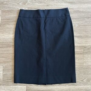Banana Republic A Line Pencil Skirt Black Womens 6